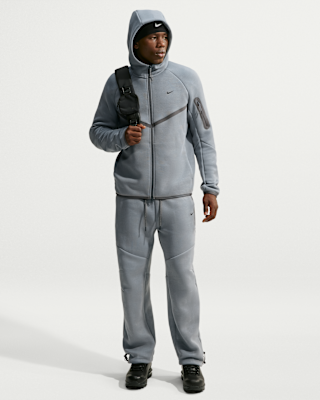 Nike Tech Men's Fleece Open-Hem Trousers with Reflective Design